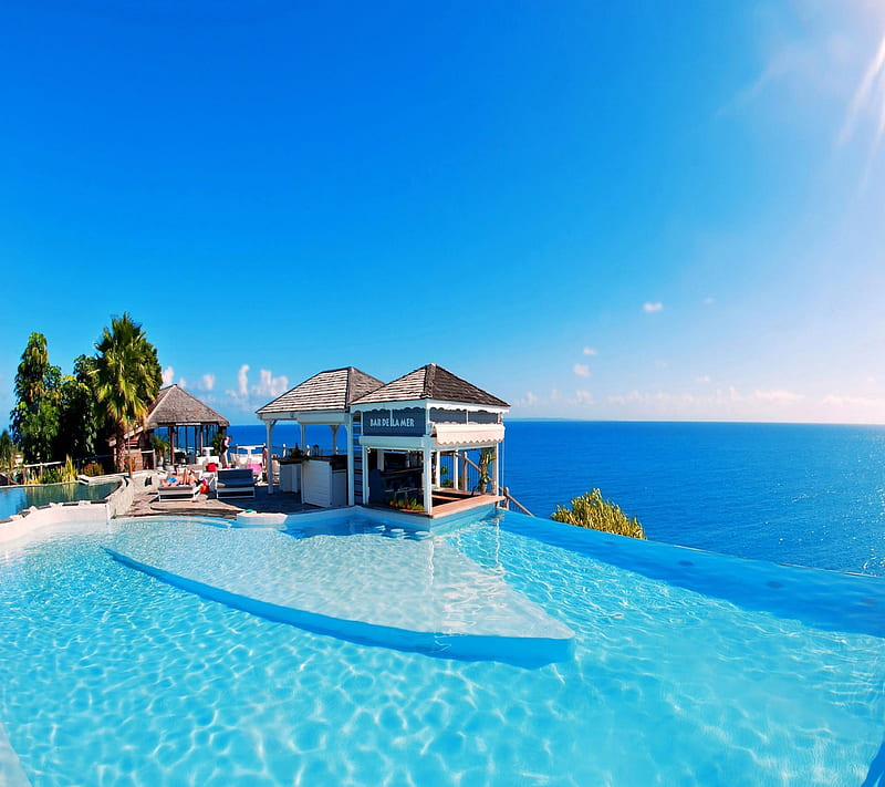 Resort on Oceanside, look, nice, HD wallpaper
