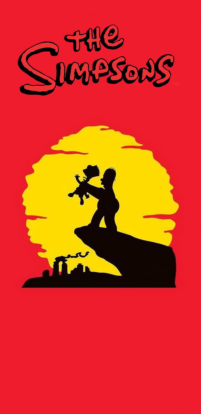 The Simpsons, bart, homer, lion king, note 8, HD phone wallpaper