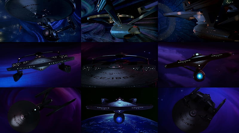 Starships Enterprise and Reliant, Enterprise, Wrath of Khan, Star Trek, Reliant, HD wallpaper