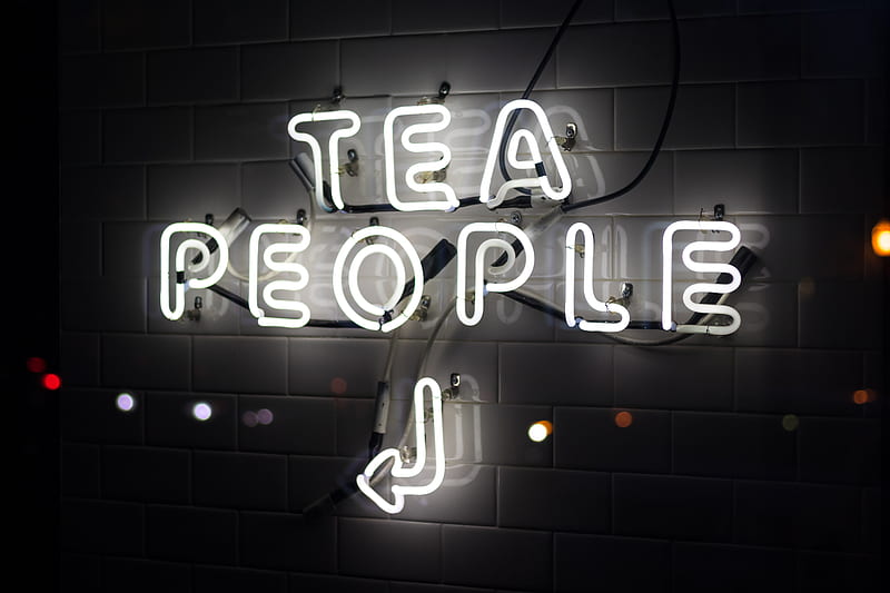 tea people neon signage, HD wallpaper