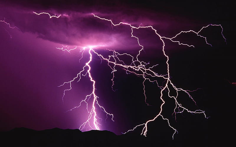 lightning storm-Nature, HD wallpaper