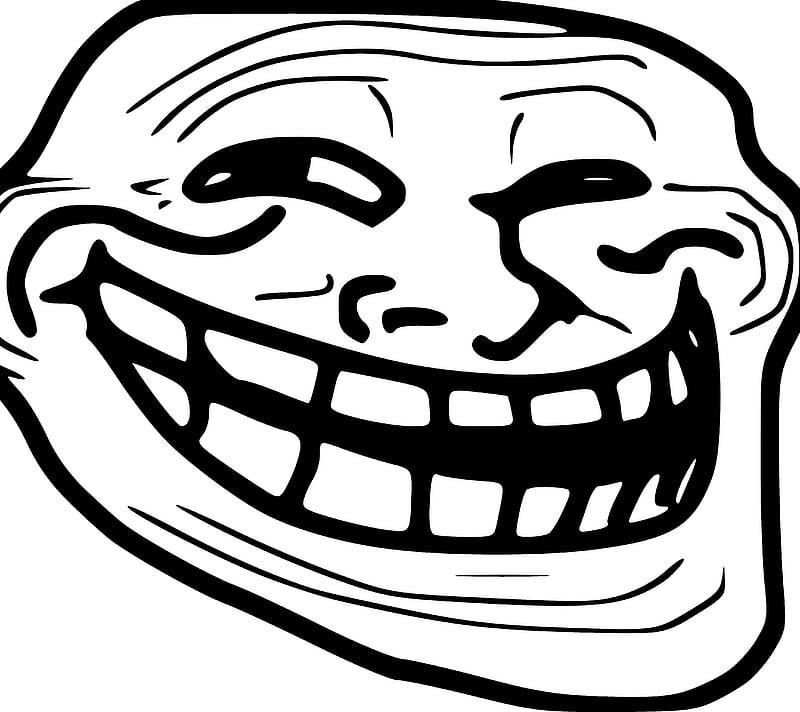 troll face laughing guy