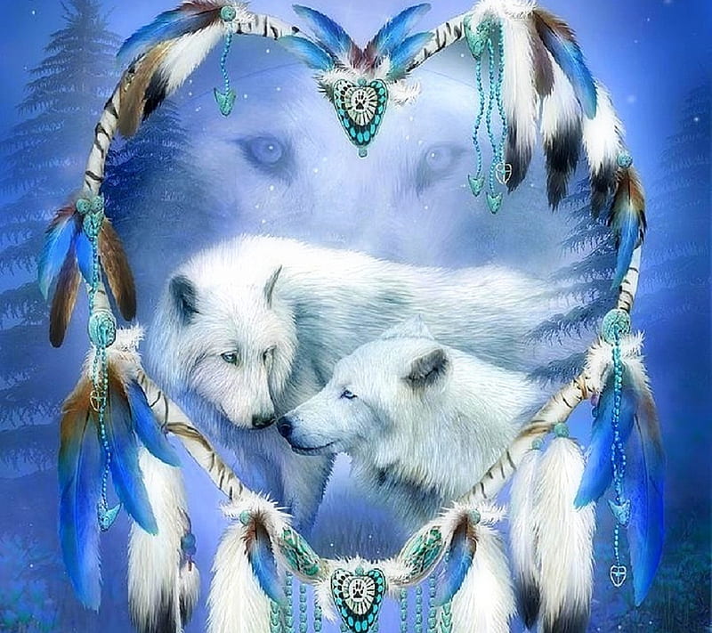 Beautiful Wolfs, bonito, wolfs, HD wallpaper