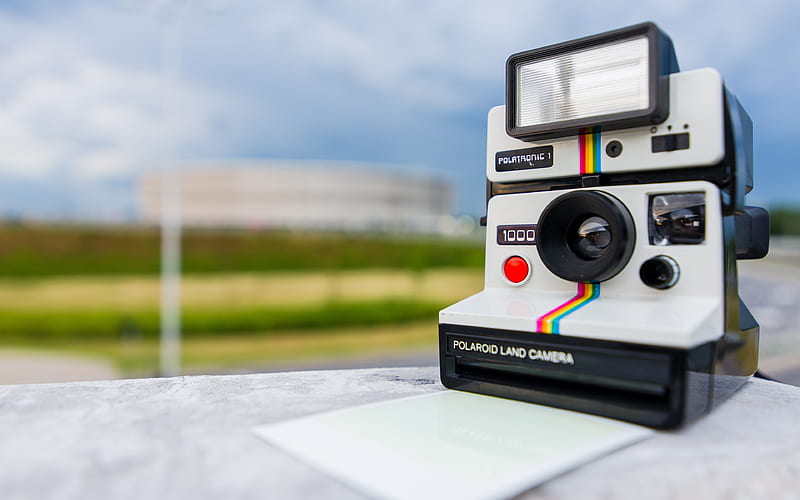 Polaroid Camera, camera, technology, Retro, Style, instant , graphy, electronics, classic, vintage, HD wallpaper