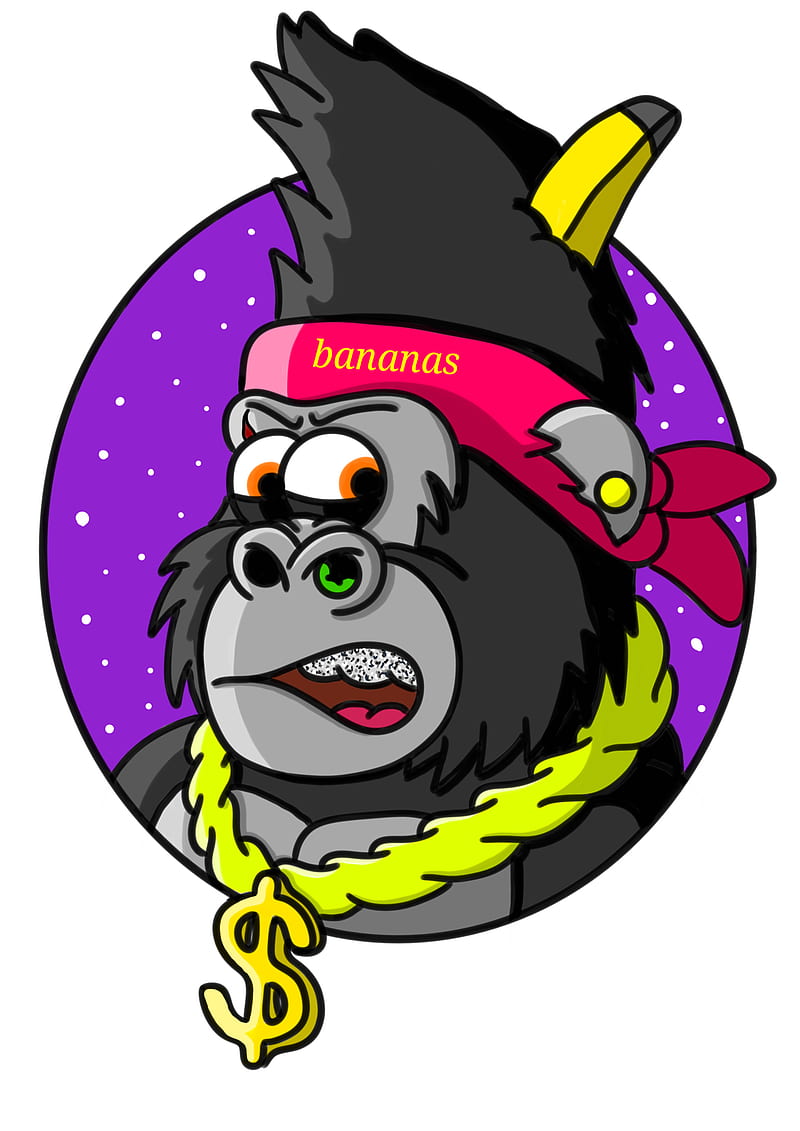 Gangster Gorilla, banana, cartoon, gangster gorilla, monkey, swag, HD phone  wallpaper | Peakpx