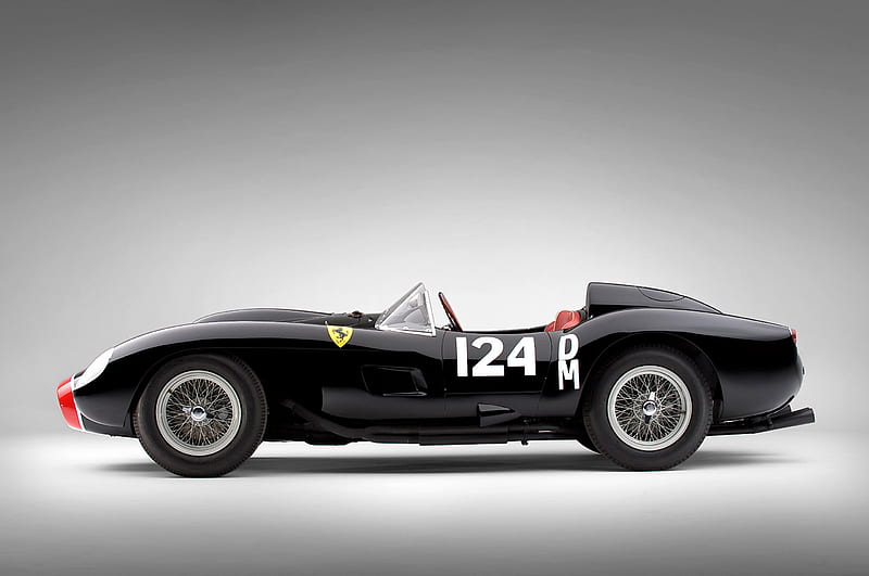 Beautiful Ferrari, race, tr, 1957, racecar, antique, ferrari, car, 250, classic, 57, HD wallpaper