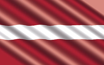 dark red and white flag