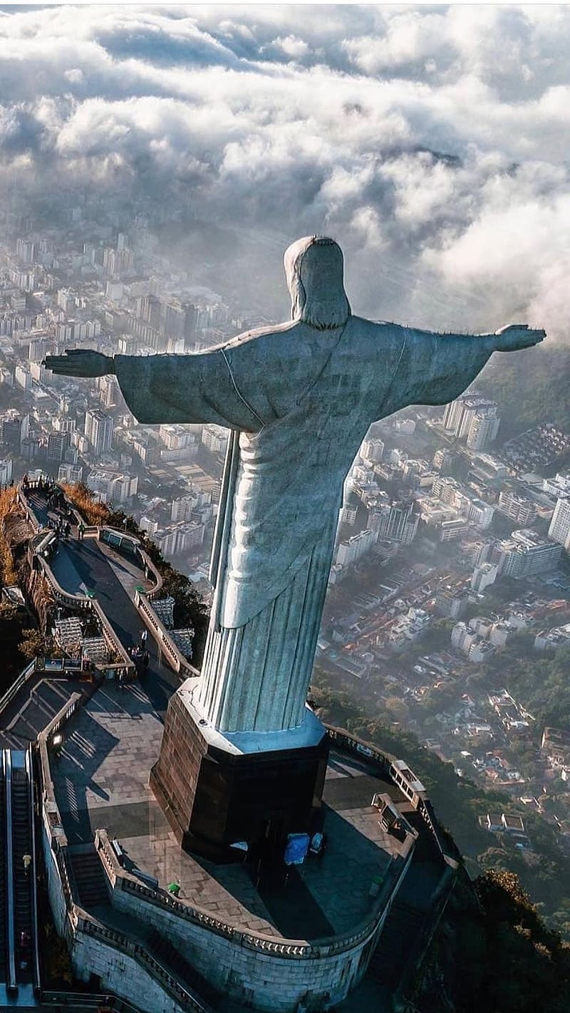 Jesus , Rio De Janeiro Statue, rio de janeiro, statue, lord, god, christ, HD phone wallpaper