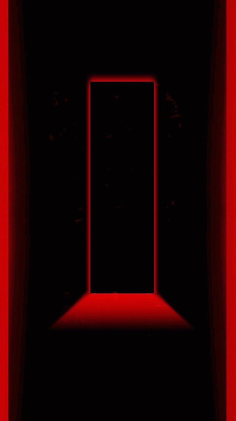 S7 edge Doorway, abstract, red, HD phone wallpaper