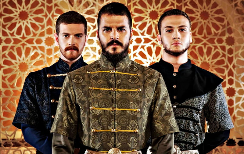Magnificent Century (2011– ), orange, Mehmet Gunsur, Magnificent Century, man, prince, Muhtesem Yuzyil, tv series, turkish, actor, HD wallpaper