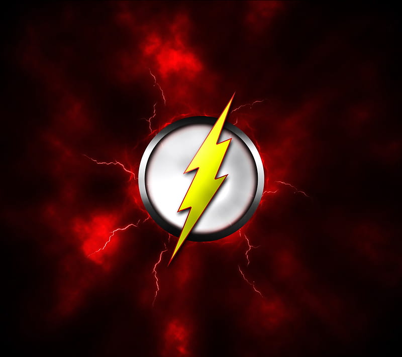 The Flash Symbol, comics, HD wallpaper