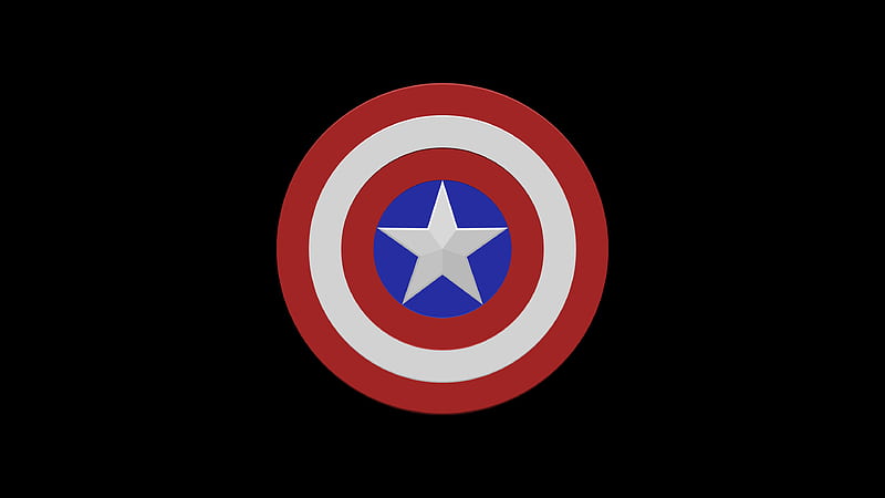 Captain America Shield Dark , captain-america, superheroes, HD wallpaper