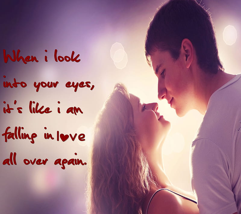 Falling inlove, always, boy, couple, girl, love, new, nice, quote,  romantic, HD wallpaper | Peakpx