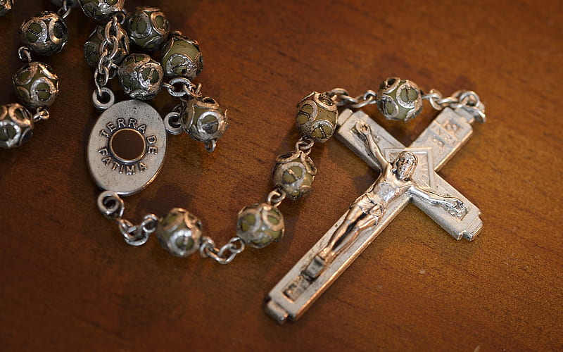 Holy Rosary, crucifix, cross, rosary, Fatima, Jesus, HD wallpaper | Peakpx