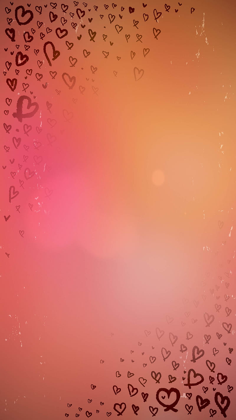Pink Hearts, love, love you, retro, romance, valentines, valentines day, HD phone wallpaper