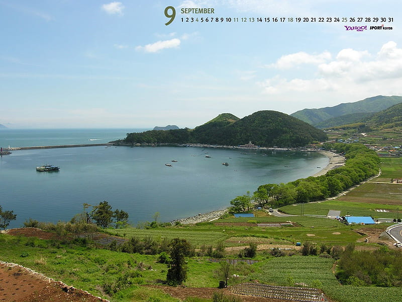 September-Calendar-Jeju Island 03, HD wallpaper