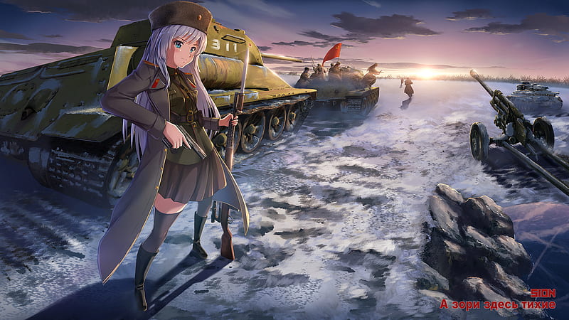 HD wallpaper: girls und panzer, battlefield, tanks, Anime, transportation |  Wallpaper Flare