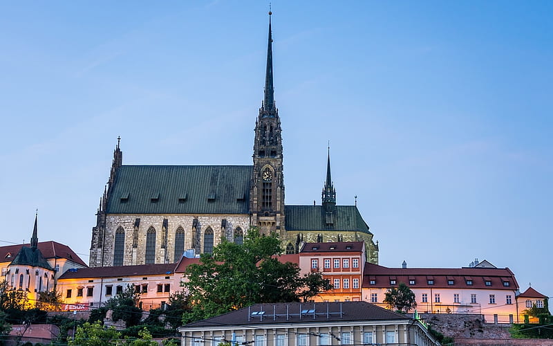 Cathedral of Brno, Czechia, Czechia, church, Brno, cathedral, HD wallpaper