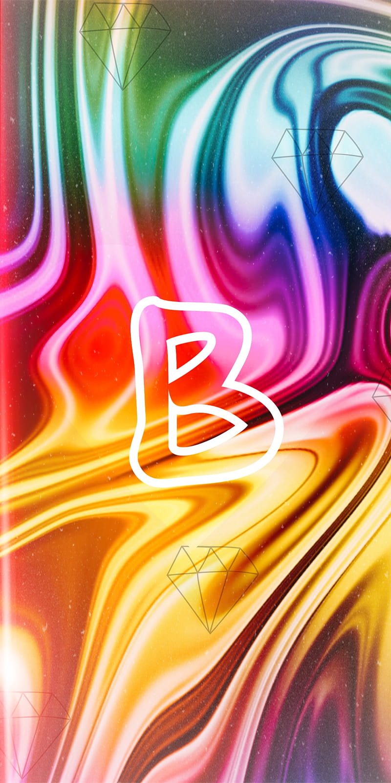 Letra b, colores, Fondo de pantalla de teléfono HD | Peakpx