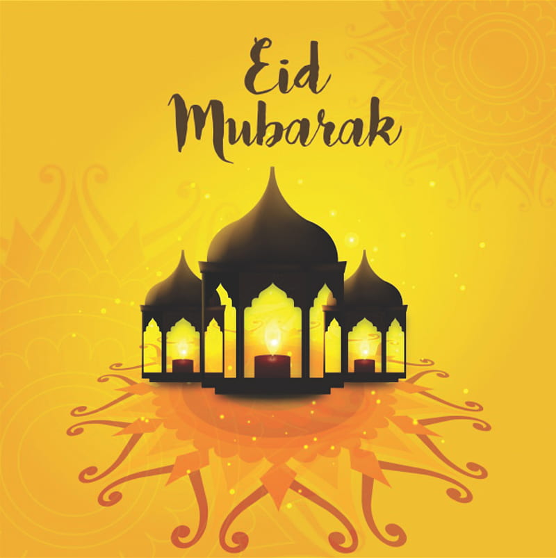 Eid mubarak, black, iphone, lg, note, paint, samsung, yellow, HD phone wallpaper
