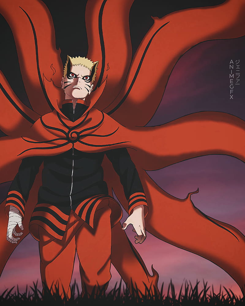 Naruto Baryon Mode Wallpaper  Mega anime Anime Personagens de anime