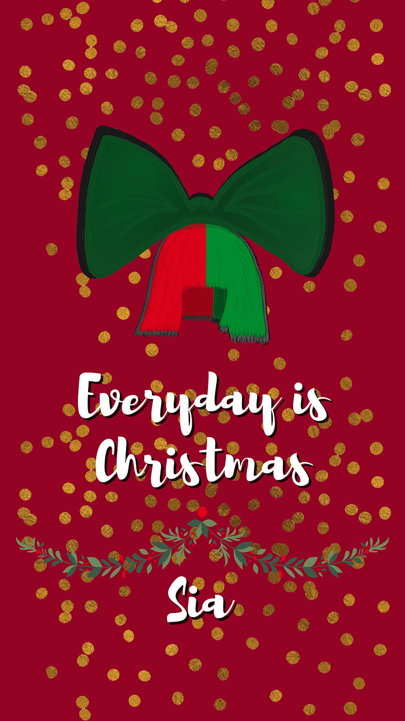 Sia Christmas, everyday is christmas, sia, sia, HD phone wallpaper