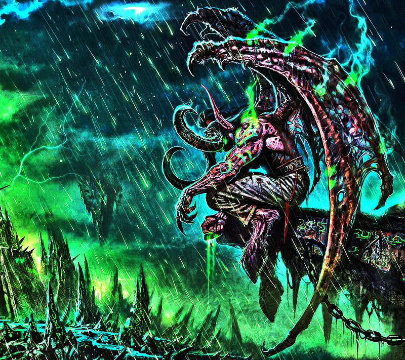 Illidan Warcraft, illidan, legion, world of warcraft, wow, HD wallpaper