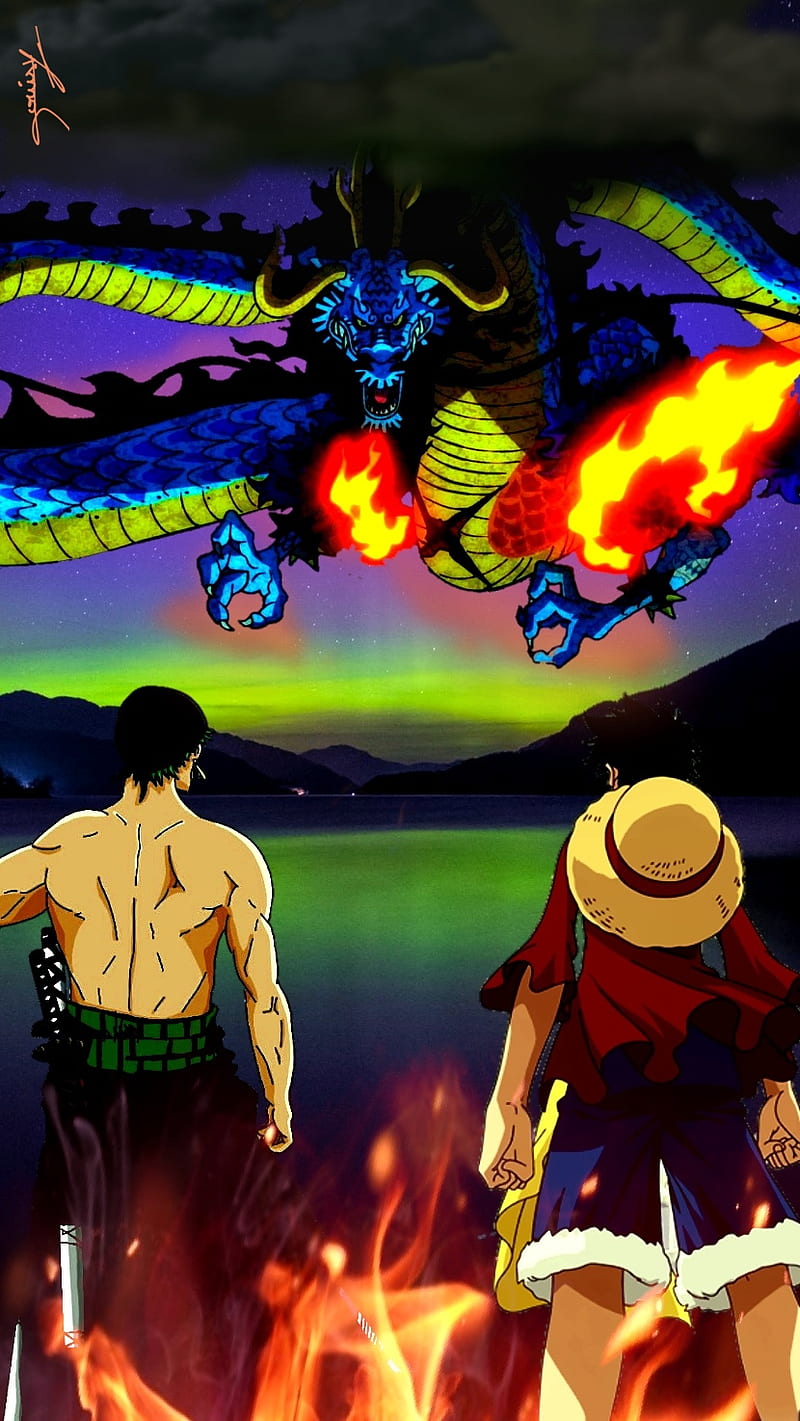 One Piece, 1015, 1000, luffy, manga, zoro, onigashima, wano, anime, kaido,  HD phone wallpaper