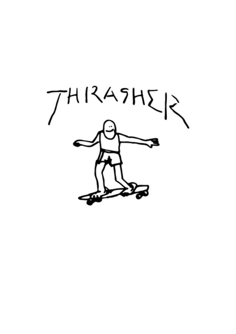 Trasher stickfigure, skate, skateboarding, skating, HD phone wallpaper ...