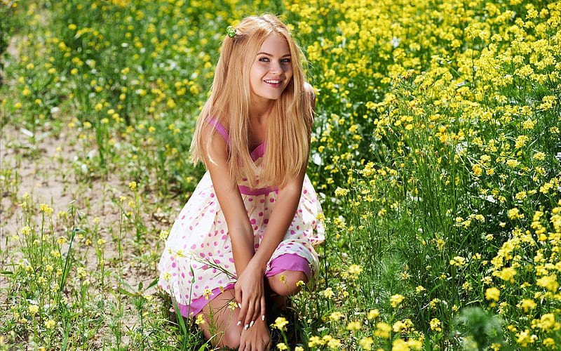 Talia Cherry Cute Pretty Girl Flowers Blonde Talia Cherry Hd Wallpaper Peakpx 