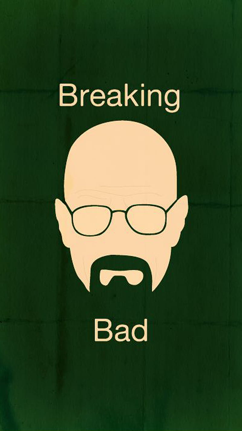 Walter White, breaking bad, chemistry, drugs, green, heisenberg, minimalist, HD phone wallpaper