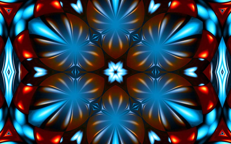 Native Design 4a, red, turquoise, white, Blue, green, HD wallpaper
