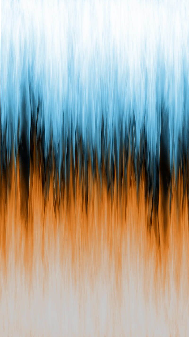 Fire and Ice, Fire, WALL, blue, flame, flames, hot, ice, orange, HD phone wallpaper