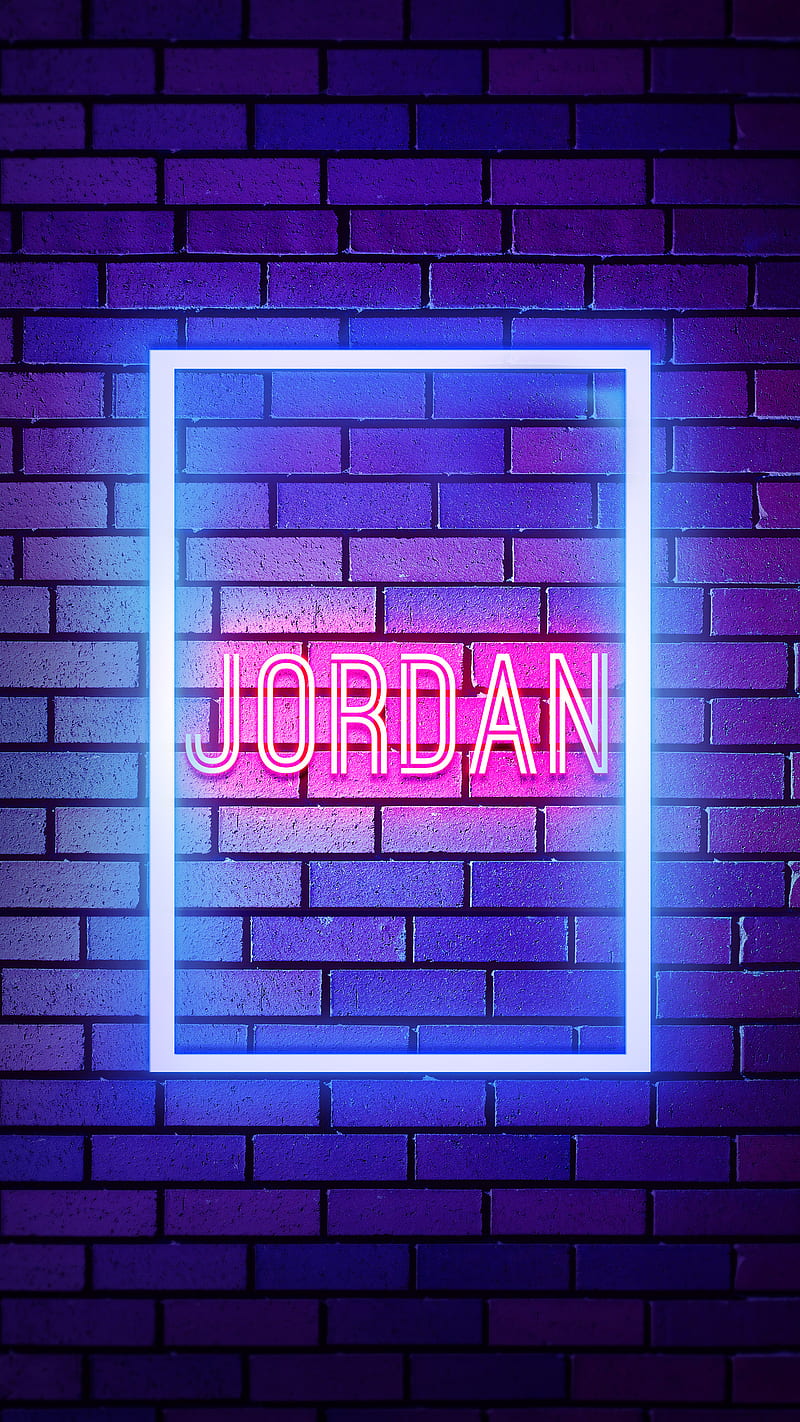 Jordan, Neon Jordan, countries, country, country name, HD phone wallpaper