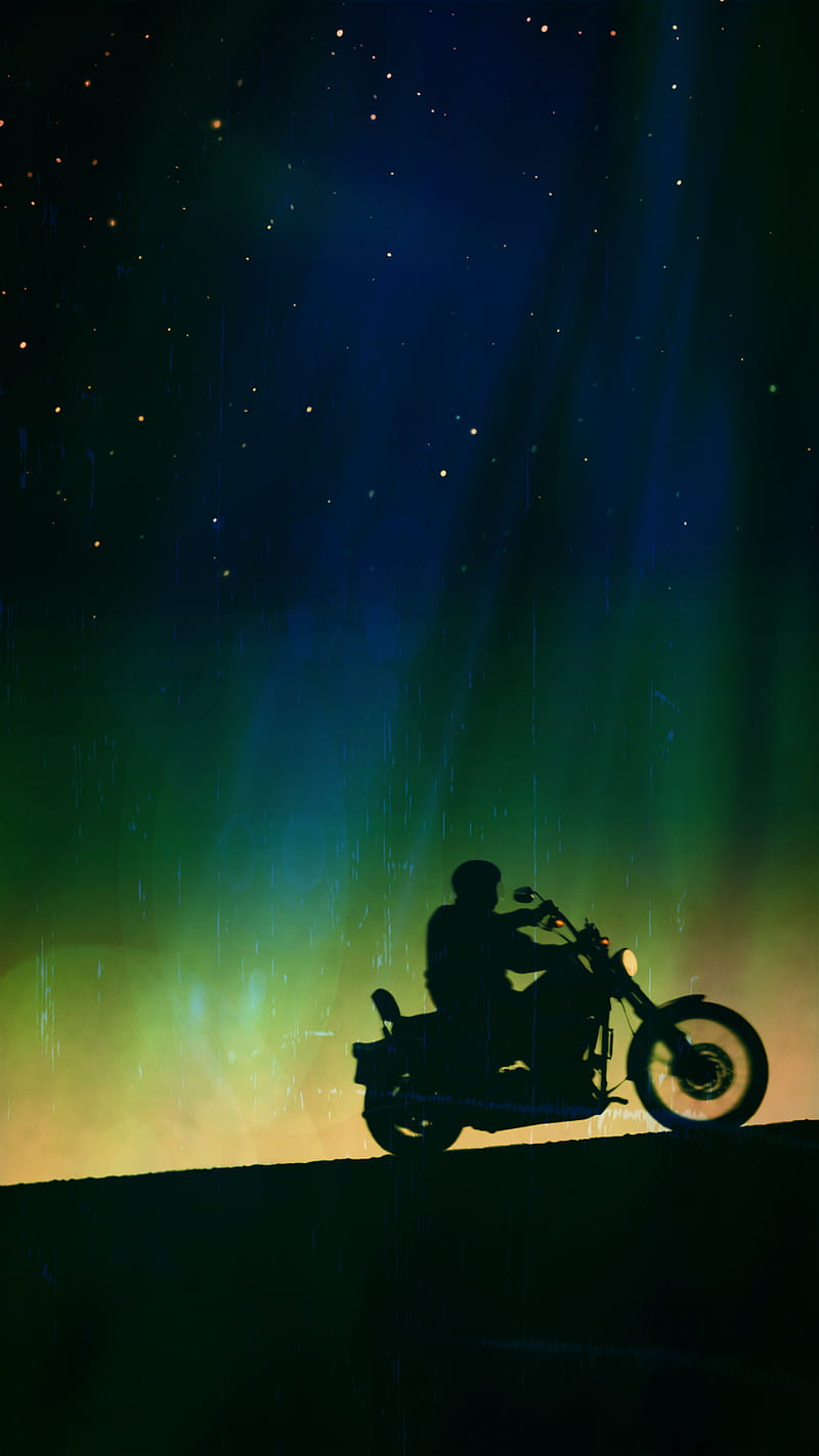 Night Ride, doctor design, driver, funky, , lit, motor bike, night, rider, shadows, swag, HD phone wallpaper