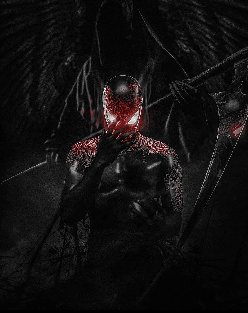 Venomized Spiderman, avengers, carnage, far from home, homecoming, marvel, onlymarvel, serenity now, venom, venom 2, HD phone wallpaper