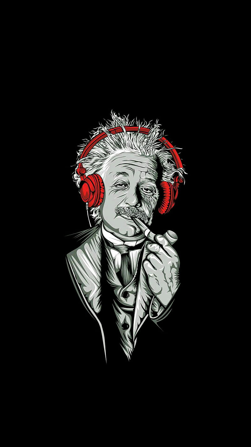 Einstein, albert, fun, headphone, hipsta, music, HD phone wallpaper | Peakpx
