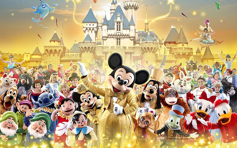 Disney cartoon characters large, HD wallpaper