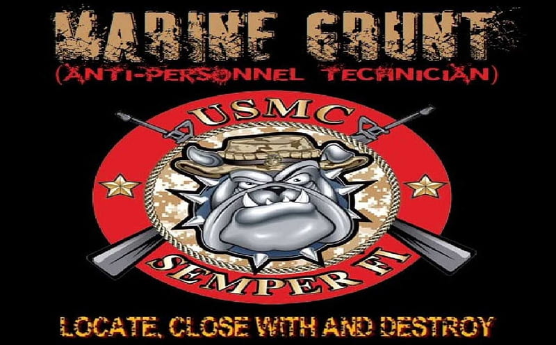 USMC Grunt, recon, marines, marine corps, usmc, HD wallpaper