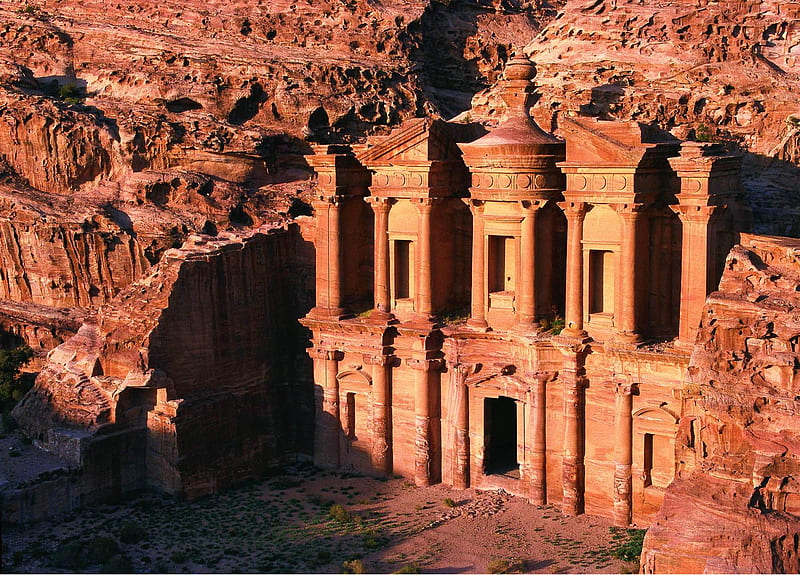 Petra, jordanie, middle-east, arabia, HD wallpaper