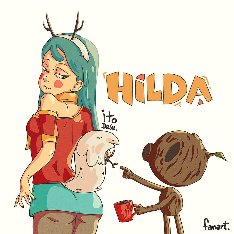 drawn, drawing, digital art, character design , Hilda, concept art, HD phone wallpaper
