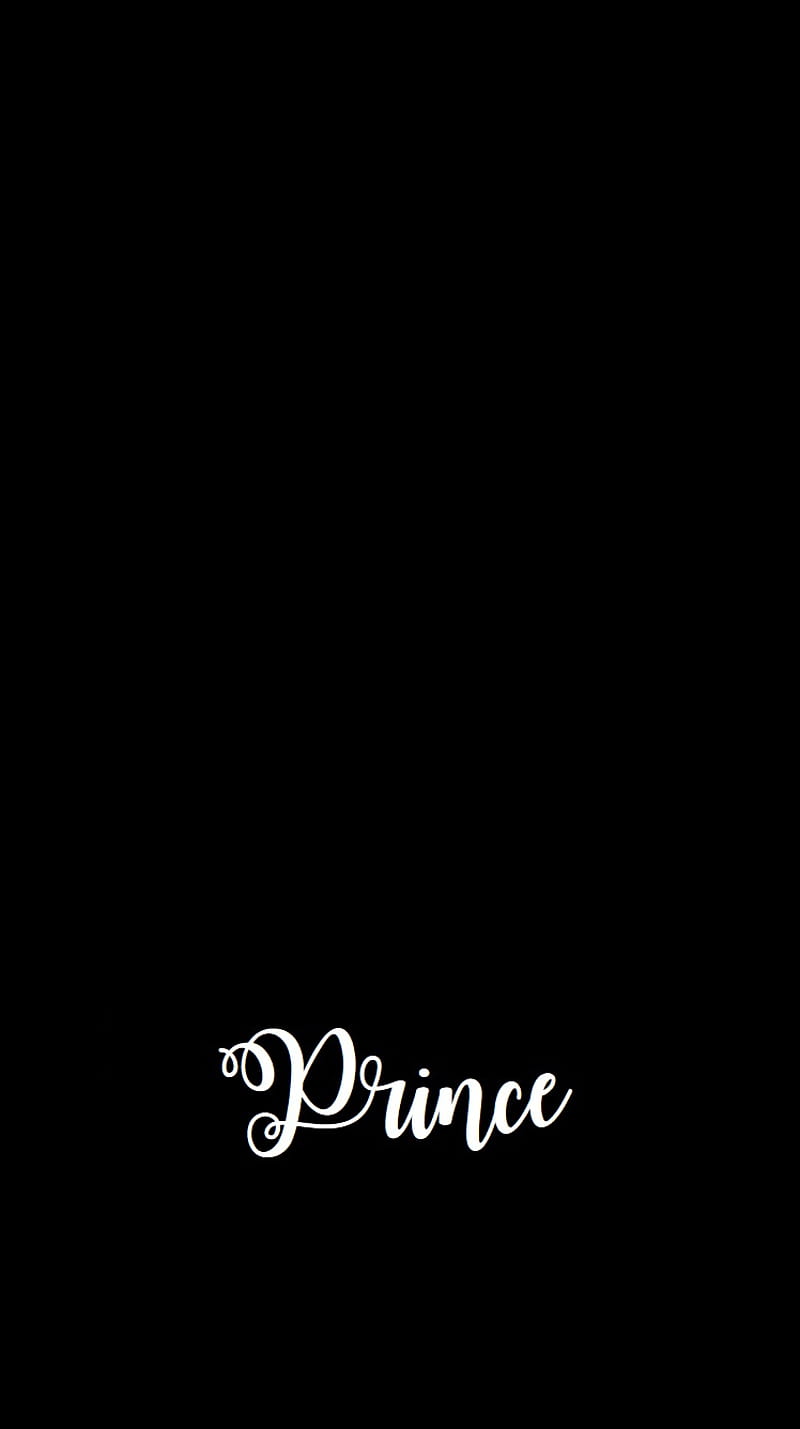 Prince, black, name, plain, HD phone wallpaper