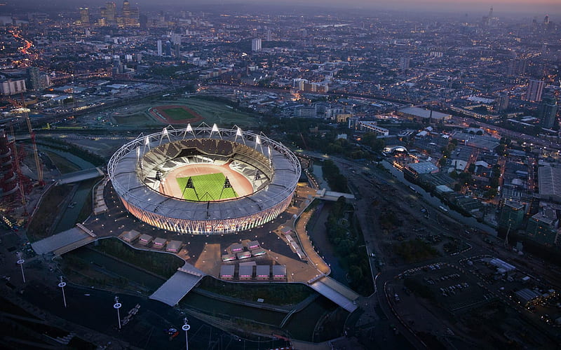 london 2012 olympic stadium-city architecture, HD wallpaper