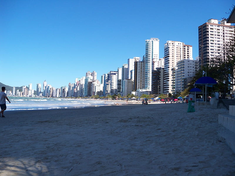 beach, nature, santa catarina, brazil, florianopolis, HD wallpaper