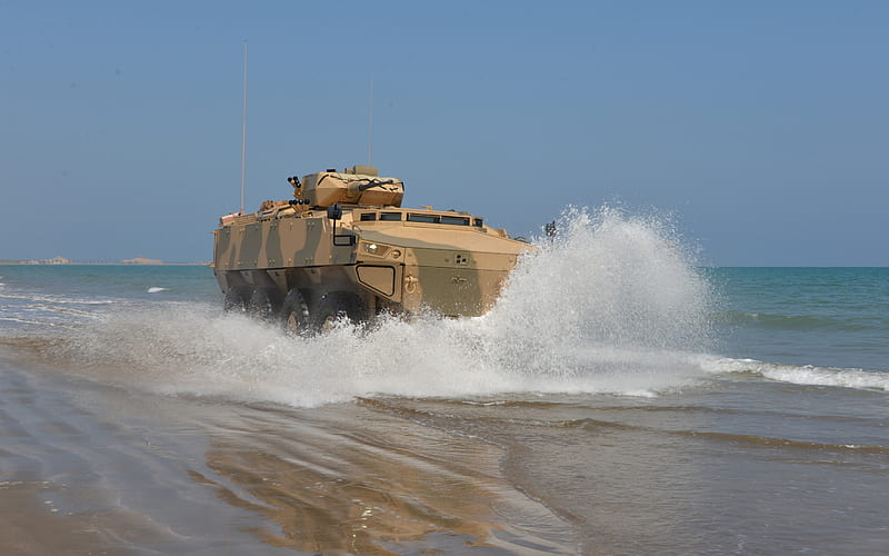 FNSS Pars III, 8x8, Turkish multipurpose armored vehicle, combat vehicle on the coast, FNSS Pars, Armoured combat vehicle, HD wallpaper