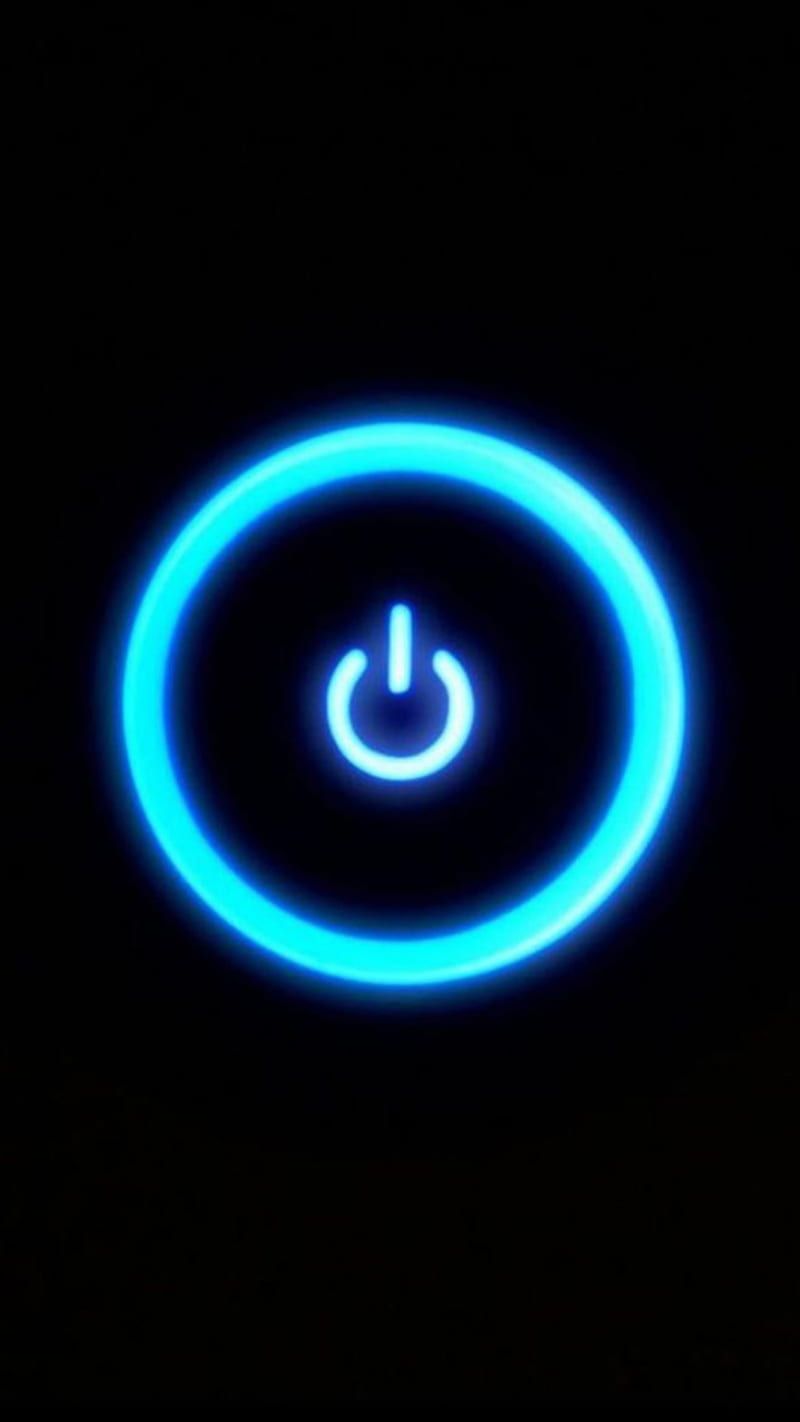 On Or Off, black, blue, button, control, cool, glow, led, switch, HD phone wallpaper