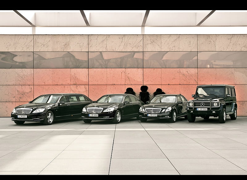 Mercedes-Benz E-Class Guard S600 Pullman, S-Class, G-Class, car, HD wallpaper