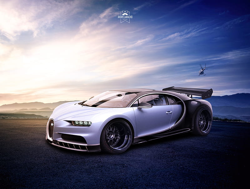Bugatti Chiron, bugatti-veyron, carros, concept-cars, bugatti-chiron, HD wallpaper