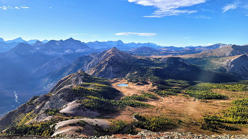 Citadel Peak, Canadian Rockies, alberta, sky, sunlight, canada, landscape, HD wallpaper