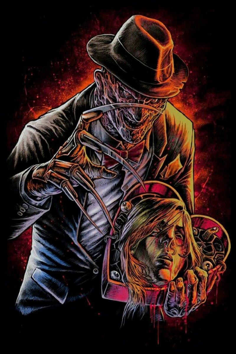 Freddy crugger, art, halloween, HD phone wallpaper Freddy crugger, art, halloween, HD phone wallpaper